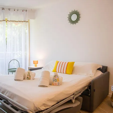 With Swimming Pool In Juan Les Pins Appartement *